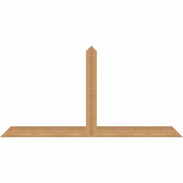 Ekena Millwork Portland Timber Gable Bracket, Western Red Cedar, 60"W x 30"H x 1 1/2"D x 3 1/2"F, 12/12 Pitch GBW060X30X0204POR00SWR - main